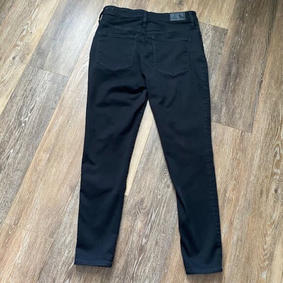 Madewell Women’s Curvy High-Rise Skinny Jeans Size 31 Black Wash Stretch Denim - Picture 8 of 12